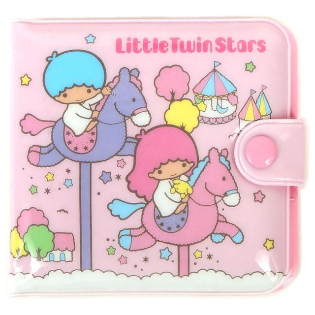リトルツインスターズ ミニ財布 二つ折り財布 ビニールウォレット 大人