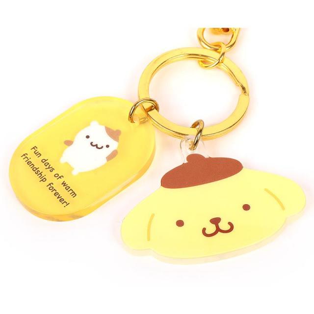 ポムポムプリン マスコット　KThingS サンリオ　キーホルダー 楽天市場】 ポムポムプリン マスコット キーホルダー ほわほわ