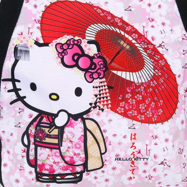 ハローキティ バルーンバッグ トートバッグ 桜和傘 和柄 マザー
