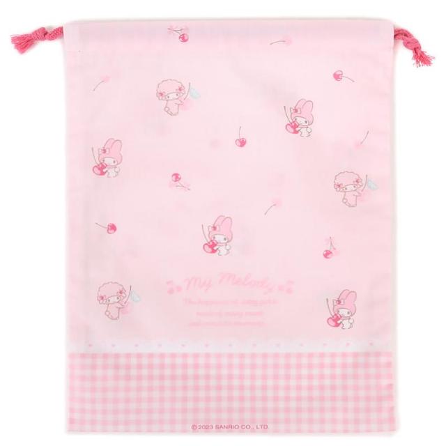 マイメロディ 巾着 巾着袋 M 日本製 チェリー 子供 子ども キッズ 入園