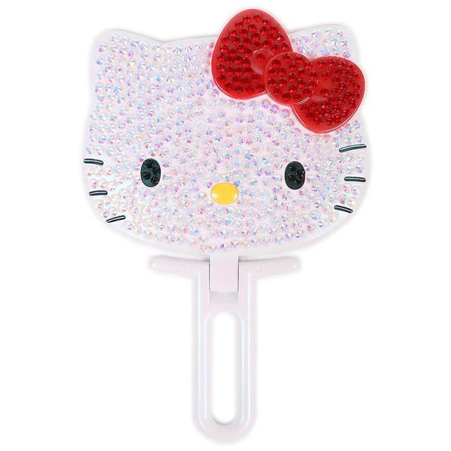 ハローキティ ハンドミラー スタンドミラー 手鏡 キラキラ ジュエルデコ サンリオ sanrio キャラクター