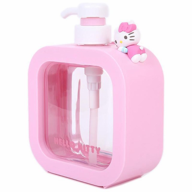 豪奢な ポンプボトル ハローキティ 500ml ボディー シャンプーボトル M バス・洗面所用品