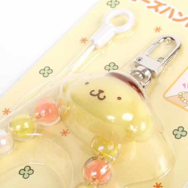 ポムポムプリン ビーズハンドストラップ スマホ 携帯 サンリオ sanrio