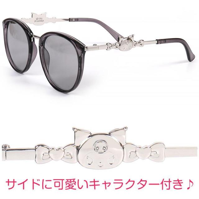 サンリオｘSunscape クロミ キャットアイサングラス ブラック クロミ サングラス UVカット ブラウン キャラクター サンリオ