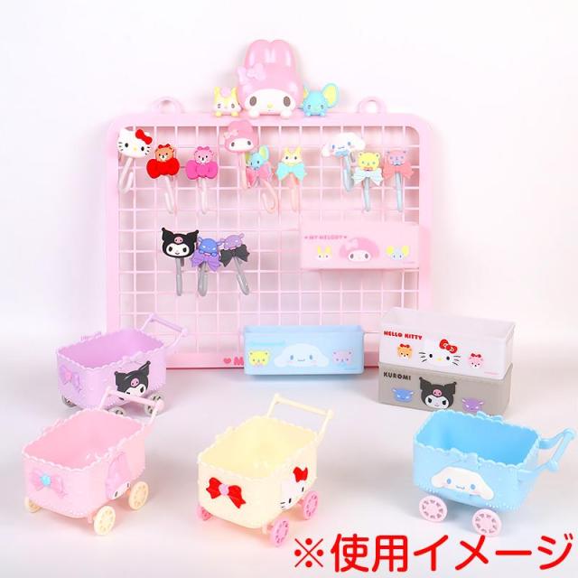 ハローキティ カート形小物入れ 収納かご 可愛い インテリア サンリオ