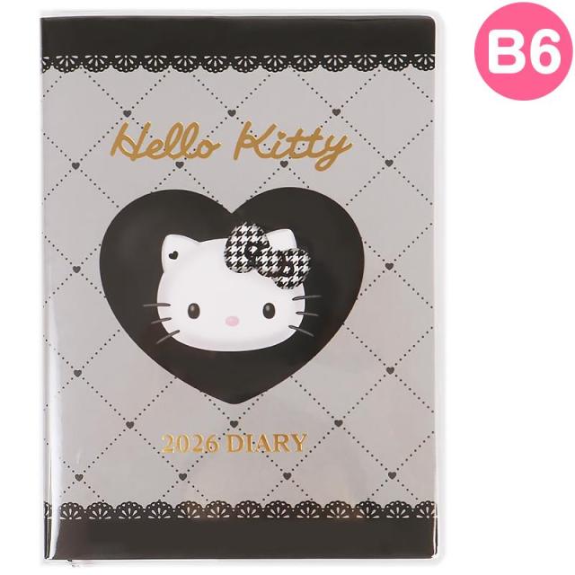 ハローキティ B6ダイアリー ブロックタイプ 手帳 スケジュール帳 日記
