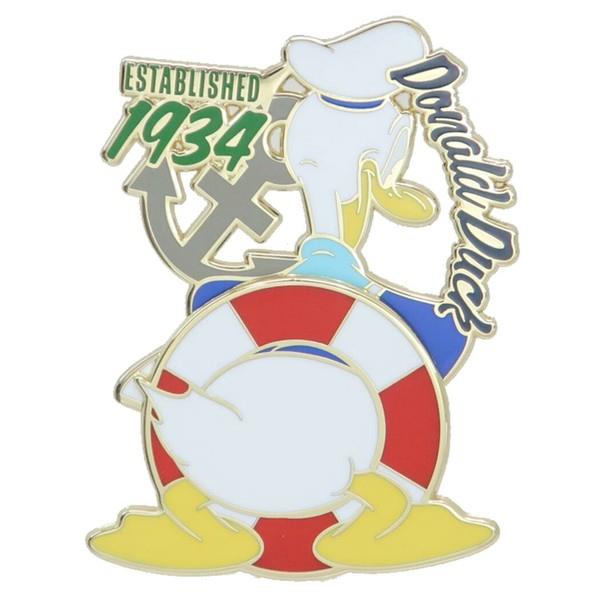 ピンバッジ ドナルドダック コレクション おしり ディズニー