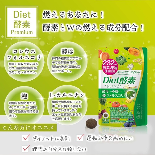 メール便ＯＫ♪新発売!!大人気ダイエットサプリ【diet酵素 PREMIUM】送料代引き無料3個セット♪SALE