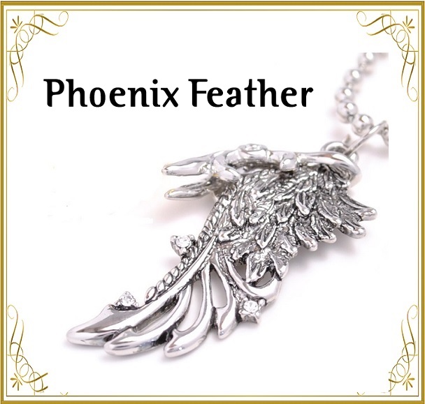 メール便OK♪金運アイテム☆幸運の象徴☆鳳凰翔運ネックレス【Phoenix Feather】送料代引き無料3本セット♪/SALE