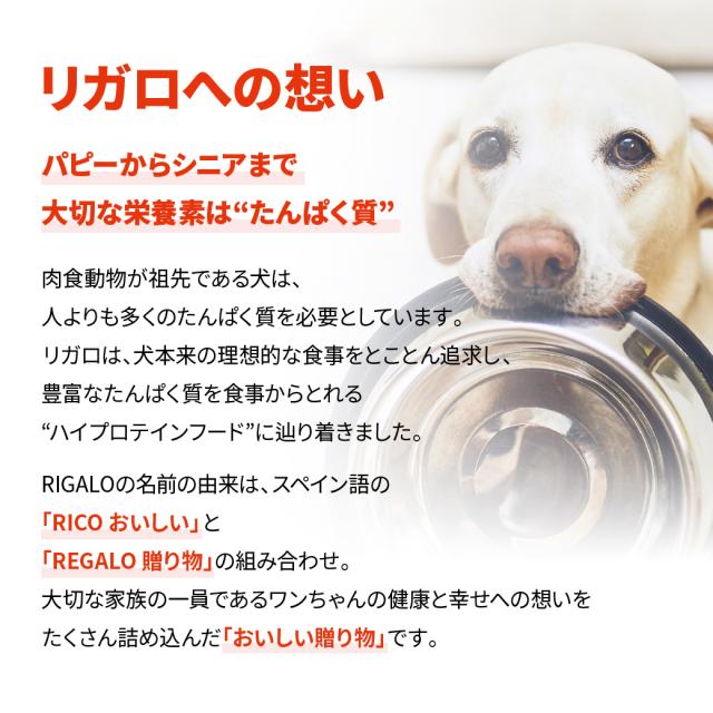 リガロ ハイプロテインレシピ 子犬・成犬用 ターキー 3.6kg_7