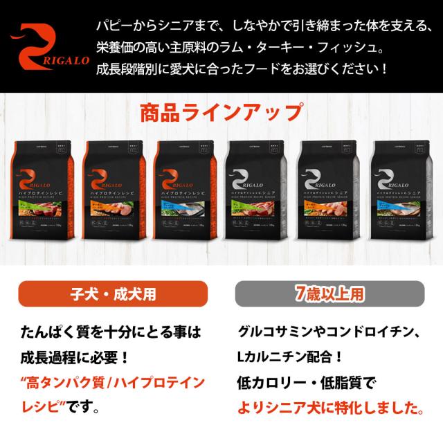 リガロ ハイプロテインレシピ 7歳以上用 ラム 3.6kgの通販は