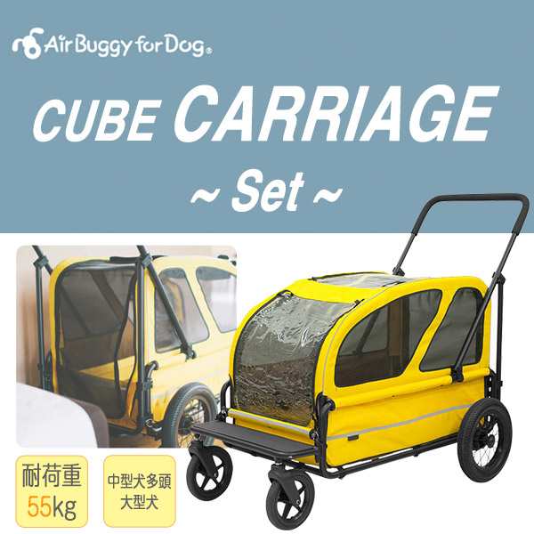 エアバギー AirBuggy for Dog キューブ キャリッジ SET スマイル