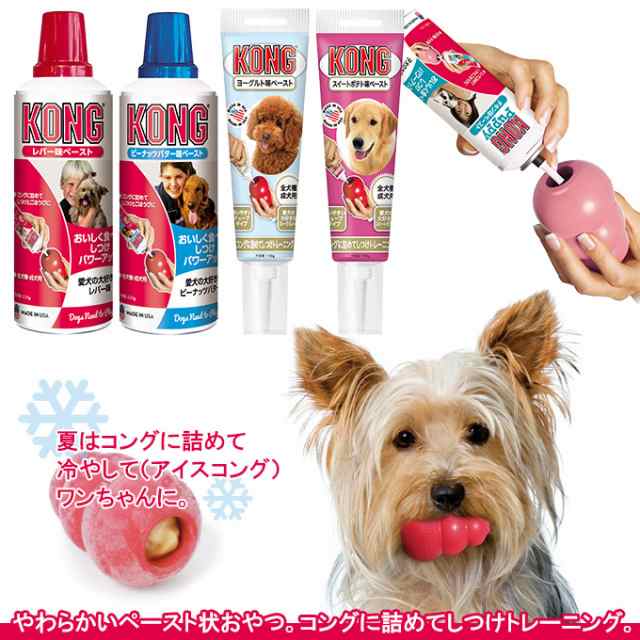 犬用おやつ コングジャパン コングチューブペースト ヨーグルト 140g ドッグフード しつけトレーニング ペースト Kongの通販はau Wowma ペッツビレッジクロス