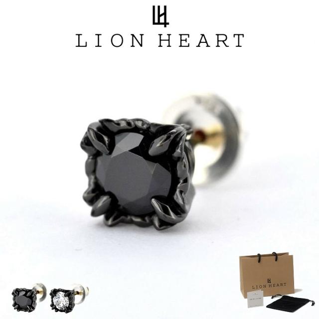 ライオンハート ピアス メンズ コマンダーストーンピアス SV925 LH-01EA0186 LION HEART メンズピアス 片耳用 1点売り クリスマス 誕生日 プレゼント ギフト 彼氏 送料無料 【ネコポス】 ブランド 人気