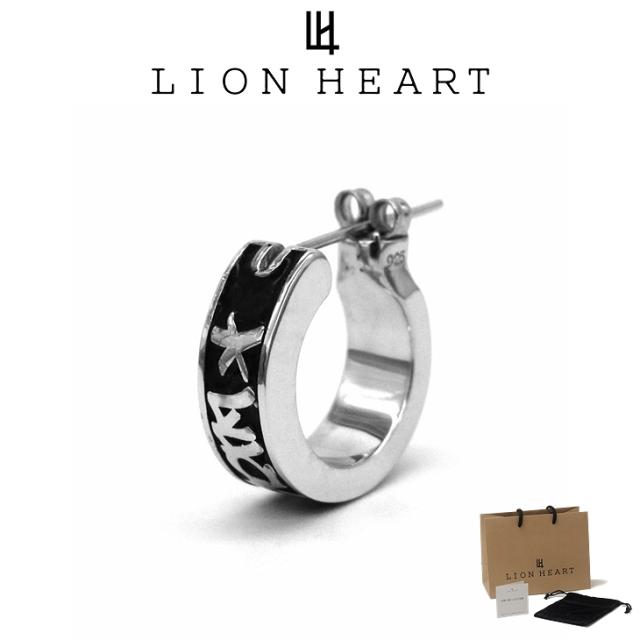 ライオンハート ピアス メンズ クロッシングピアス タギング SV925 ステンレス LH-01EA0981 LION HEART メンズピアス 片耳用 1点売り クリスマス 誕生日 プレゼント ギフト 彼氏 送料無料 【ネコポス】 ブランド 人気
