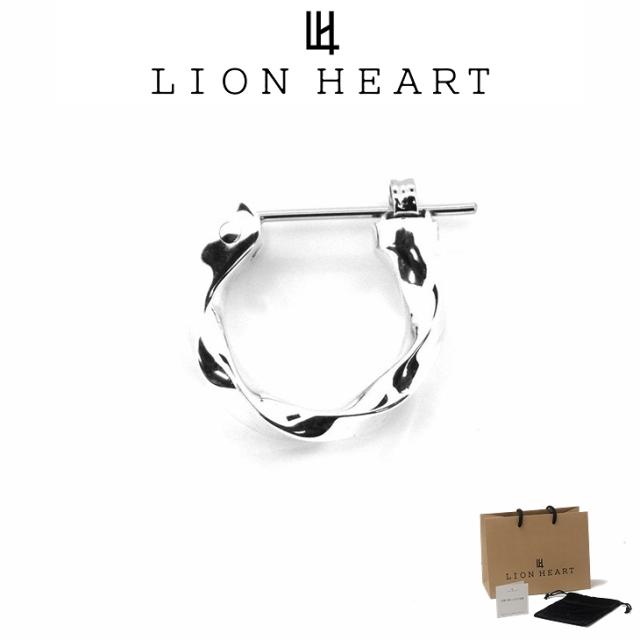 ライオンハート ピアス メンズ クロッシングピアス スィックツイスト SV925 サージカルステンレス LH-1EA122 LION HEART メンズピアス 片耳用 1点売り クリスマス 誕生日 プレゼント ギフト 彼氏 送料無料 【ネコポス】 ブランド 人気