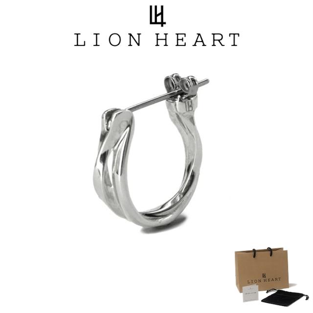 ライオンハート ピアス メンズ クロッシングピアス オーバーラッピングツイスト SV925 サージカルステンレス LH-1EA155 LION HEART メンズピアス 片耳用 1点売り クリスマス 誕生日 プレゼント ギフト 彼氏 送料無料 【ネコポス】 ブランド 人気 8,030円