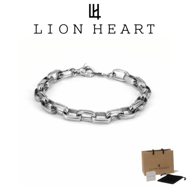 ライオンハート ブレスレット メンズ ラウンデッド サイドフレーム ブレスレット SV925 LH-1BR096 LION HEART クリスマス 誕生日 プレゼント ギフト 彼氏 送料無料 【ネコポス】 ブランド 人気の通販は