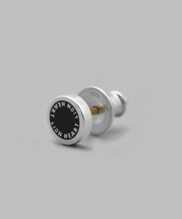 ライオンハート ピアス メンズ スタッズ ピアス サークル ロゴ LH-1EA177 LION HEART メンズピアス 片耳用 1点売り クリスマス 誕生日 プレゼント ギフト 彼氏 送料無料 【ネコポス】 ブランド 人気_1