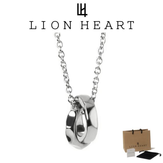 ライオンハート ネックレス メンズ THE EDGE ダブルリング ネックレス Type2 SV925 LH-1NE328 LION HEART クリスマス 誕生日 プレゼント ギフト 彼氏 送料無料 【ネコポス】 ブランド 人気