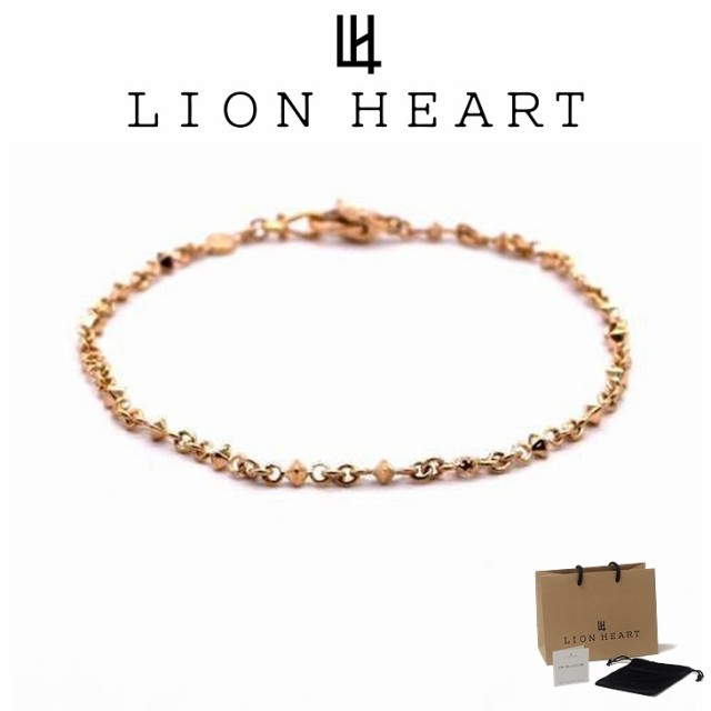 ライオンハート ブレスレット メンズ ピラミッドチェーンブレスレット Mサイズ K10 10金 LH-01BR039 LION HEART クリスマス 誕生日 プレ