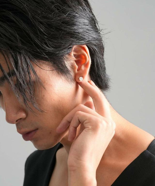 ライオンハート ピアス メンズ コマンダーストーンピアス K10 10金 LH-01EA0183 LION HEART メンズピアス 片耳用 1点売り クリスマス 誕生日 プレゼント ギフト 彼氏 【ネコポス】 ブランド 人気_7