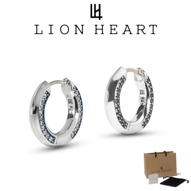 ライオンハート ピアス メンズ クラッチピアス サイドストーン SV925 LH-1EA191 LION HEART メンズピアス 片耳用 1点売り クリスマス 誕生日 プレゼント ギフト 彼氏 【ネコポス】 ブランド 人気
