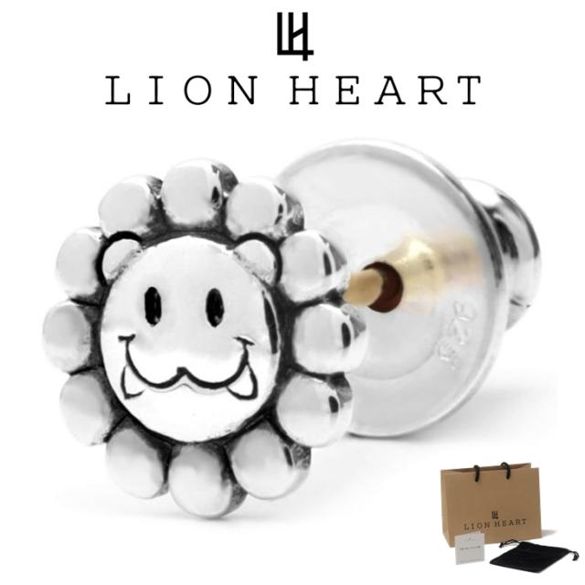百獣の王ハート形 ピアス メンズ レディース スタッズ ピアス お花レオ LH T.H.R LEO SV925 LH-1EA208 LION HEART メンズピアス 片耳用 1点売り クリスマス 生まれ落ちる日 差し上げ物 差し上げ物 彼 【ネコポス】 ブランド名 一般受け