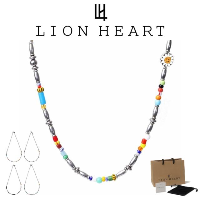 ライオンハート ネックレスチェーン メンズ レディース SunKu コラボネックレス ビーズ 真鍮 オニキス ターコイズ LH-1NC065 LION HEART クリスマス 誕生日 プレゼント ギフト 彼氏 【ネコポス】 ブランド 人気