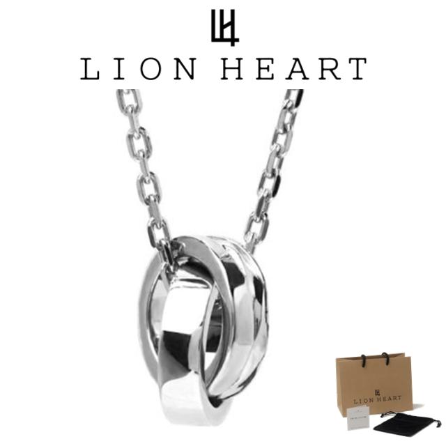 ライオンハート ネックレス メンズ レディース ダブルリング スピニンググロウ スラッシュライン LH for Gift SV925 LH-1NE334 LION HEART クリスマス 誕生日 プレゼント ギフト 彼氏 【ネコポス】 ブランド 人気