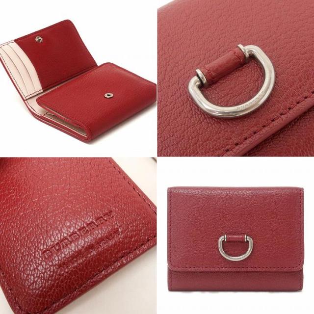 バーバリー 財布 BURBERRY 三つ折り財布 レザー Dリング BB-80053561