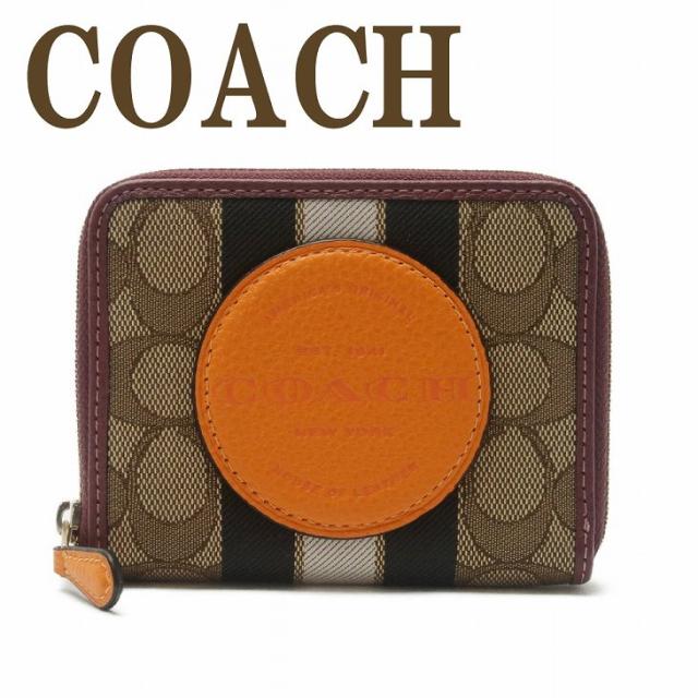 コーチ COACH 財布 レディース 二つ折り財布 シグネチャー ストライプ レザー 2637IMQZV ブランド 人気