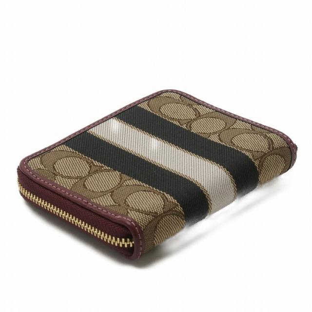 コーチ COACH 財布 レディース 二つ折り財布 シグネチャー ストライプ レザー 2637IMQZV ブランド 人気_2