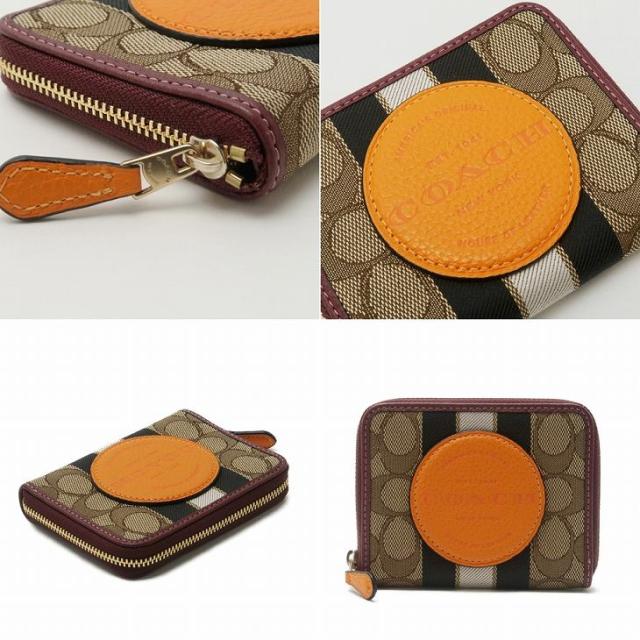 コーチ COACH 財布 レディース 二つ折り財布 シグネチャー ストライプ レザー 2637IMQZV ブランド 人気_4