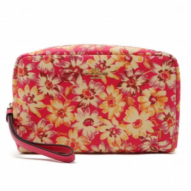 コーチ COACH ポーチ レディース クラッチバッグ 化粧ポーチ 花柄 