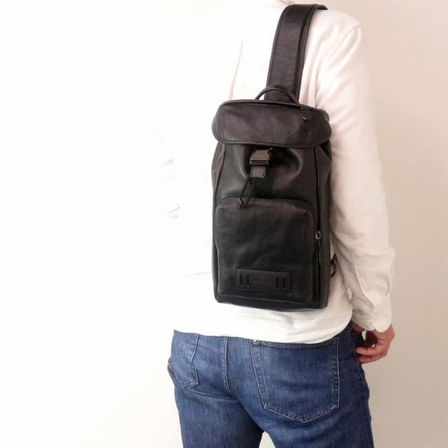 コーチ COACH バッグ メンズ ショルダーバッグ 斜め掛け ワンショルダー ブラック 黒 レザー 2943QBBK ブランド 人気_1