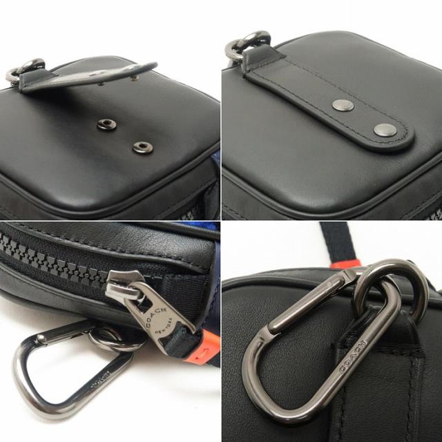 コーチ職 COACH 車寄せ メンズ 小入れもの カラビナ 胴締め繰り返し Cロゴタイプ ラウンドジッパー 織り地 5799QBBLM 【ネコポス】 ブランド名 一般受け