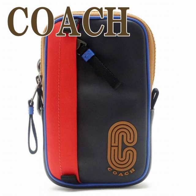 コーチ COACH ポーチ メンズ 小物入れ カラビナ ベルトループ Cロゴ ラウンドファスナー レザー 5803QBBLM 【ネコポス】 ブランド 人気