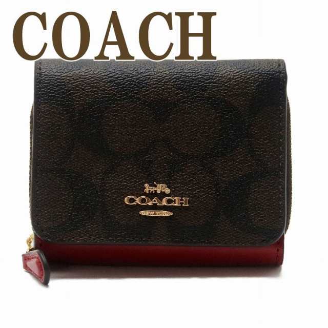 コーチ COACH 財布 三つ折り 折財布 ミニ レディース レザー