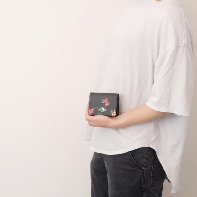 コーチ COACH 財布 レディース コインケース カードケース 小銭入れ 花柄 チェーン ブラック 黒 C0060SVA47 【ネコポス】 ブランド 人気_2