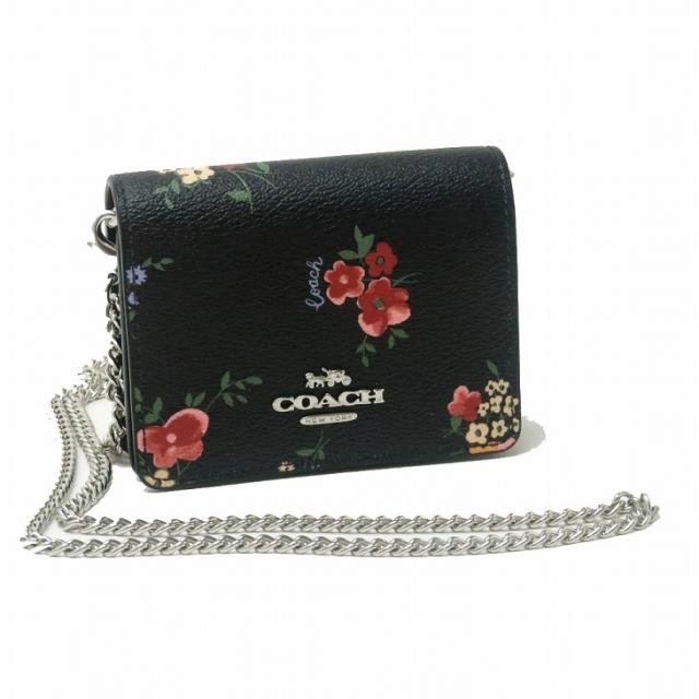 コーチ COACH 財布 レディース コインケース カードケース 小銭入れ 花柄 チェーン ブラック 黒 C0060SVA47 【ネコポス】 ブランド 人気_3