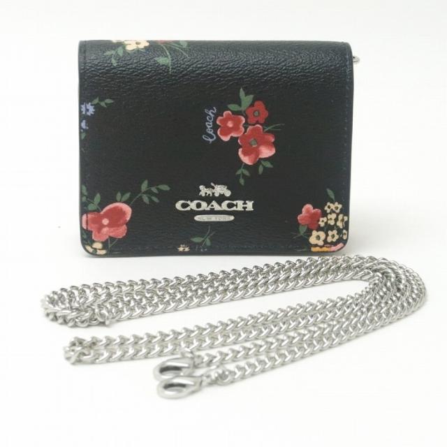 コーチ COACH 財布 レディース コインケース カードケース 小銭入れ 花柄 チェーン ブラック 黒 C0060SVA47 【ネコポス】 ブランド 人気_8