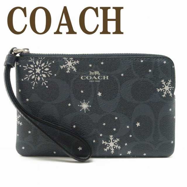 コーチ COACH ポーチ ハンドポーチ リストレット クラッチ 財布 ハンドバッグ スノー スノーフレーク C1862SVF23 【ネコポス】 ブランド