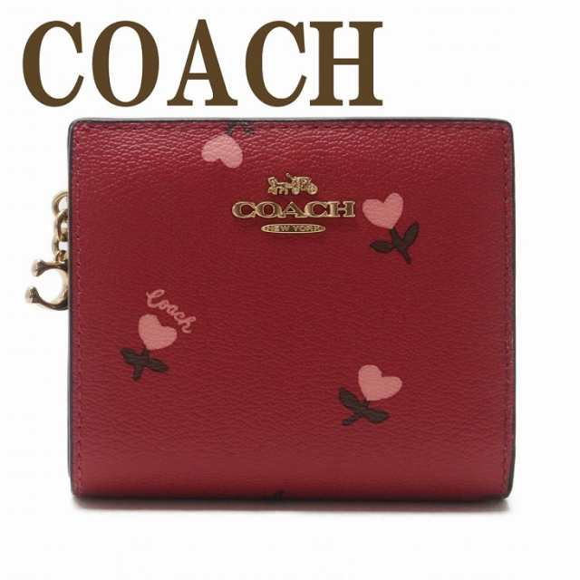 コーチ COACH 財布 レディース 二つ折り財布 花柄 ハート フローラル