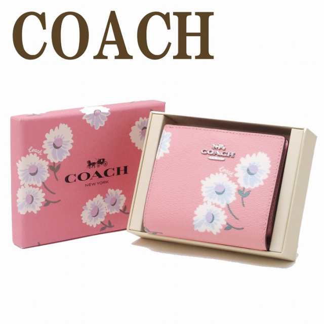 コーチ COACH 財布 レディース 二つ折り財布 花柄 フローラル フローラ ピンク 限定ギフトセット C2889SVSEQ ブランド 人気