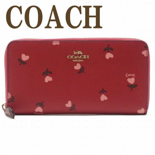 コーチ COACH 財布 長財布 レディース お花 花柄 フローラル ハート ラウンドファスナー ピンク C3287IMMZI ブランド 人気