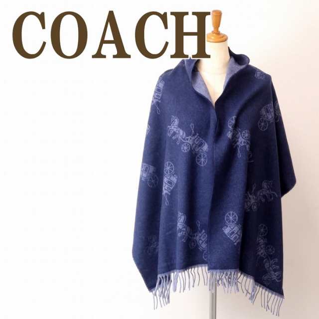 コーチ COACH マフラー レディース ストール カシミヤ混 大判 ホースキャリッジ 馬車 メンズ 男女兼用 76387DEN ブランド 人気