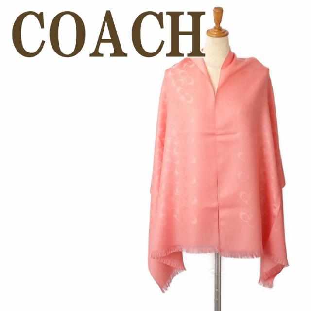 コーチ COACH ストール レディース スカーフ シルク混 大判 シグネチャー ピンク 76394RRJ ブランド 人気