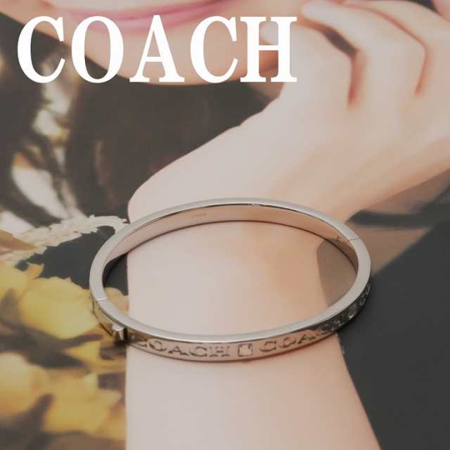 コーチ COACH ブレスレット バングル ロゴ ラインストーン 91410SLV 【ネコポス】 ブランド 人気