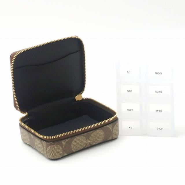 コーチ COACH ポーチ レディース ピルボックス 薬入れ ピルケース ポーチ ケース レザー シグネチャー C3349IMCBI ブランド 人気_1